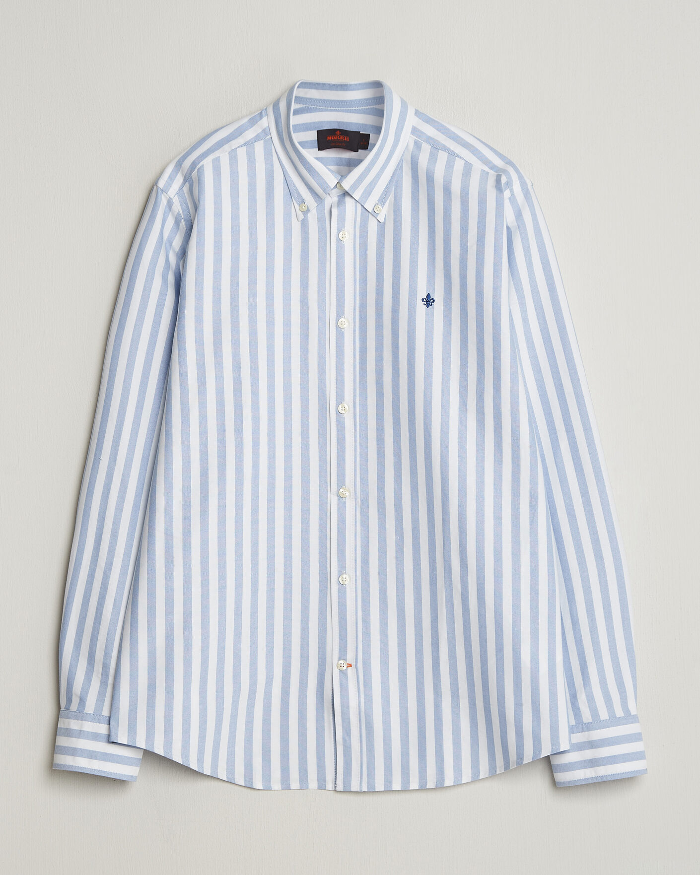 Herr | Skjortor | Morris | Douglas Striped Oxford Shirt Light Blue