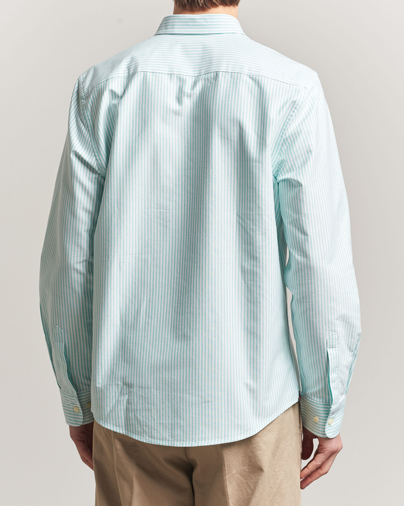 Herr | Skjortor | Morris | Douglas Striped Oxford Shirt Green
