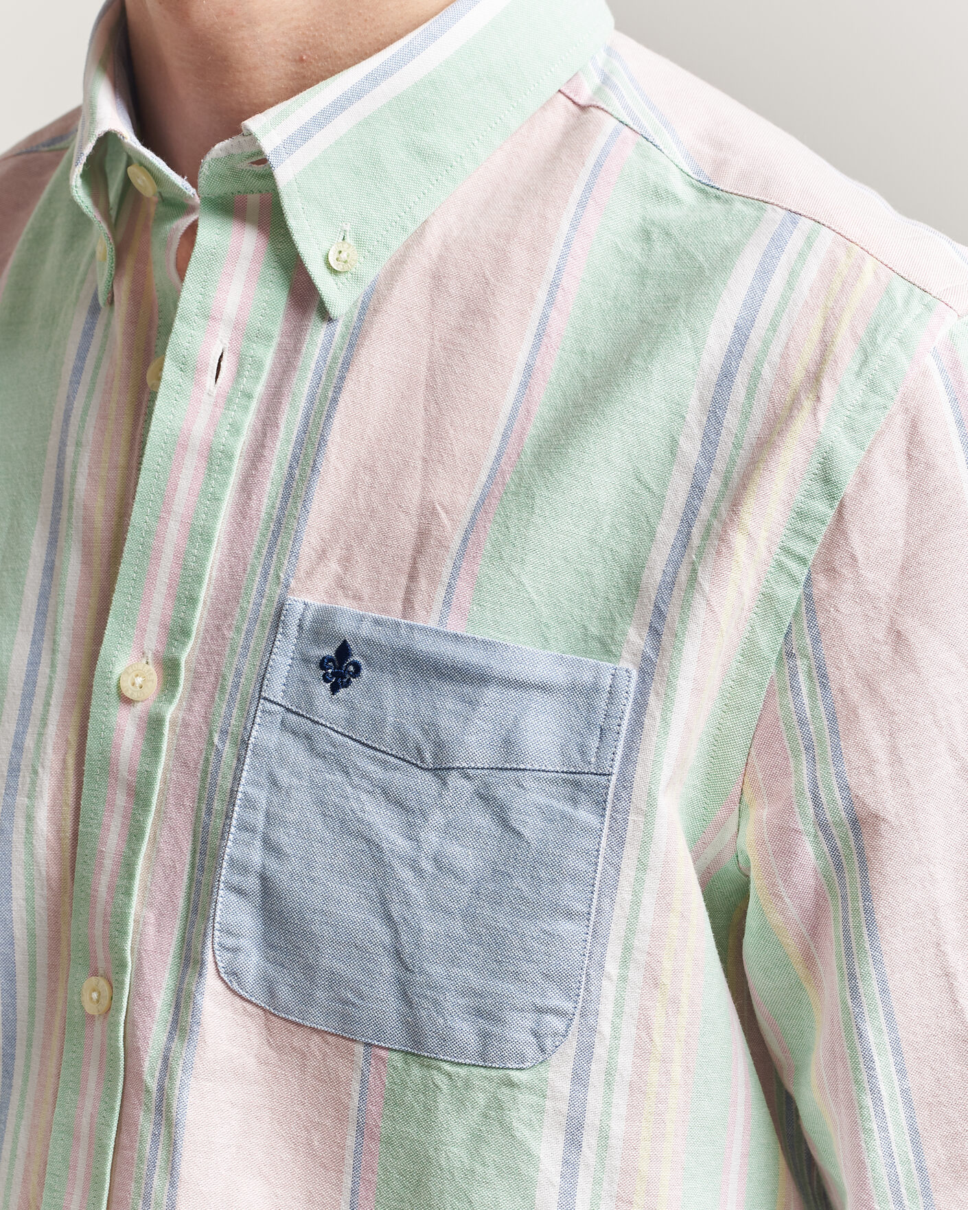 Herr | Skjortor | Morris | Happy Oxford Shirt Multi