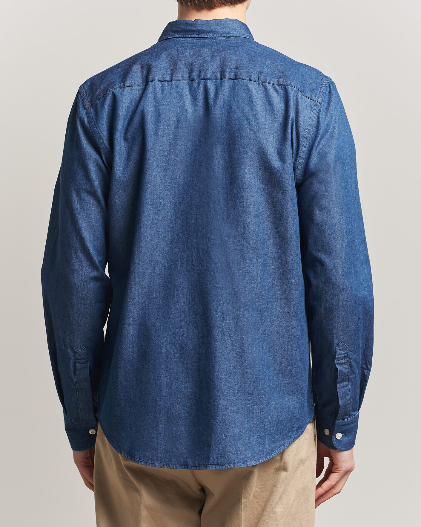 Herr | Skjortor | Morris | Light Denim Shirt Blue