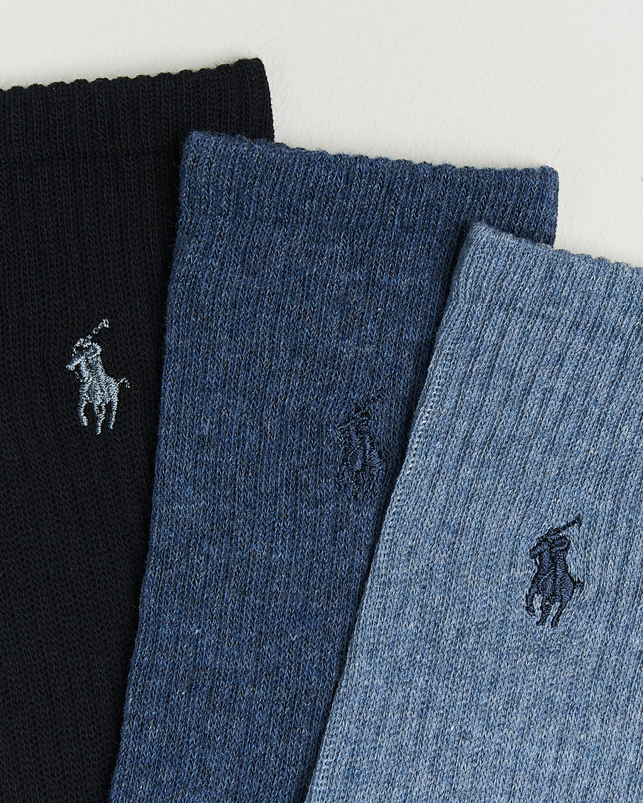Herr | Underkläder | Polo Ralph Lauren | 3-Pack Crew Sock Denim