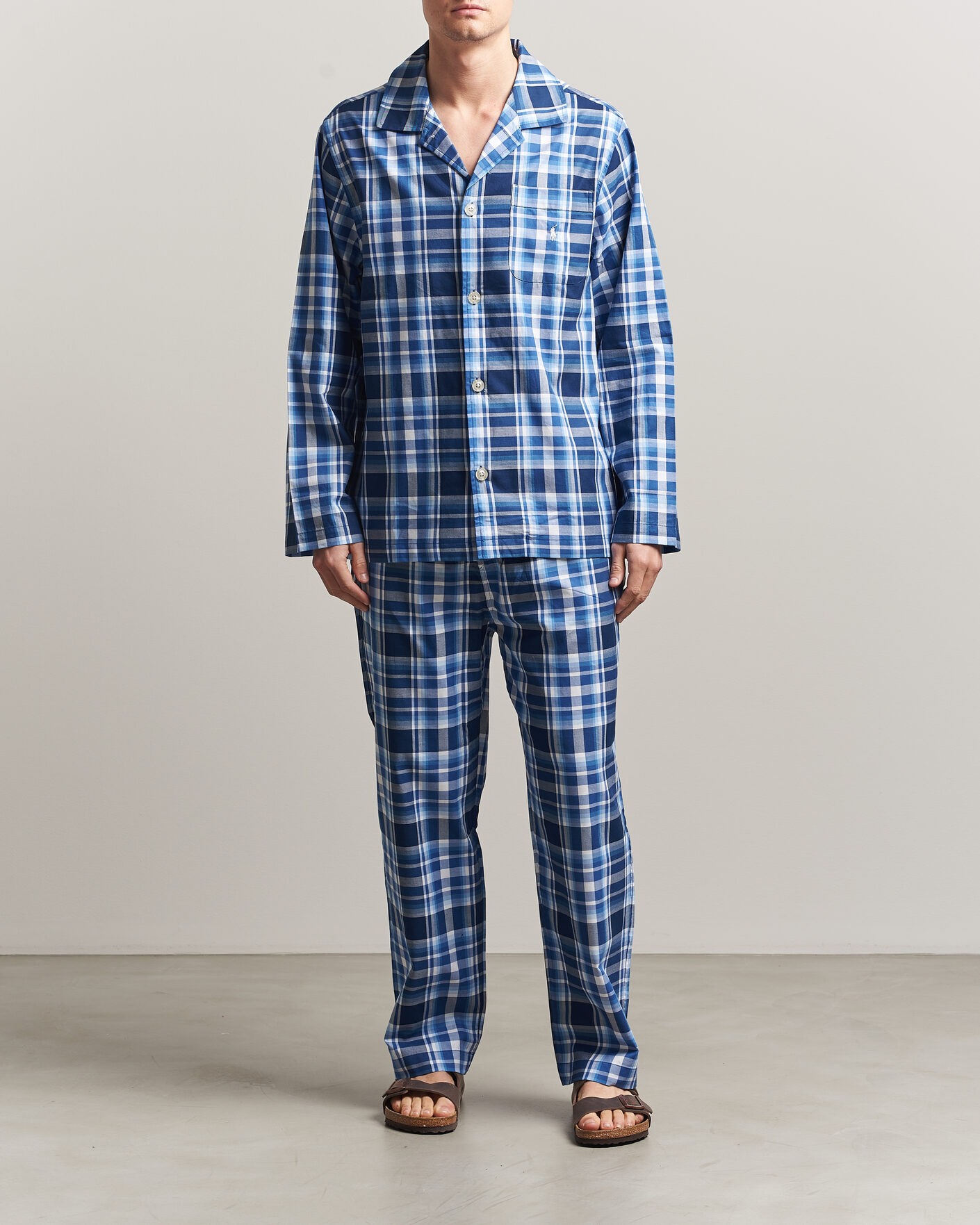 Herr | Pyjamas & Morgonrockar | Polo Ralph Lauren | Cotton Checked Pyjama Set Blue Multi