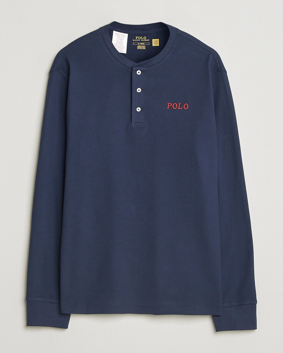 Herr | Pyjamas & Morgonrockar | Polo Ralph Lauren | Waffle Henley Loungewear Cruise Navy