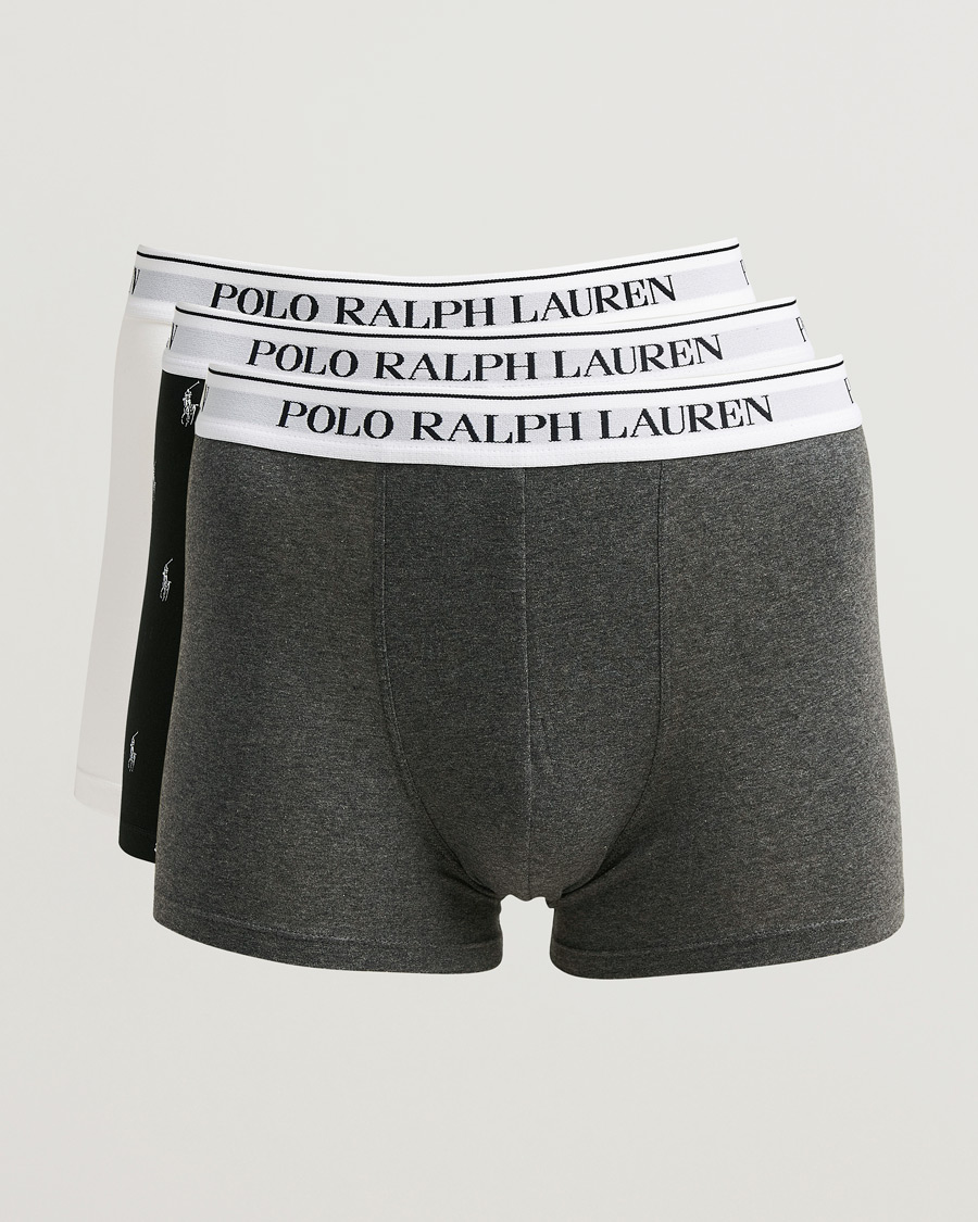 Herr | Underkläder | Polo Ralph Lauren | 3-Pack Trunk White/Grey/Black