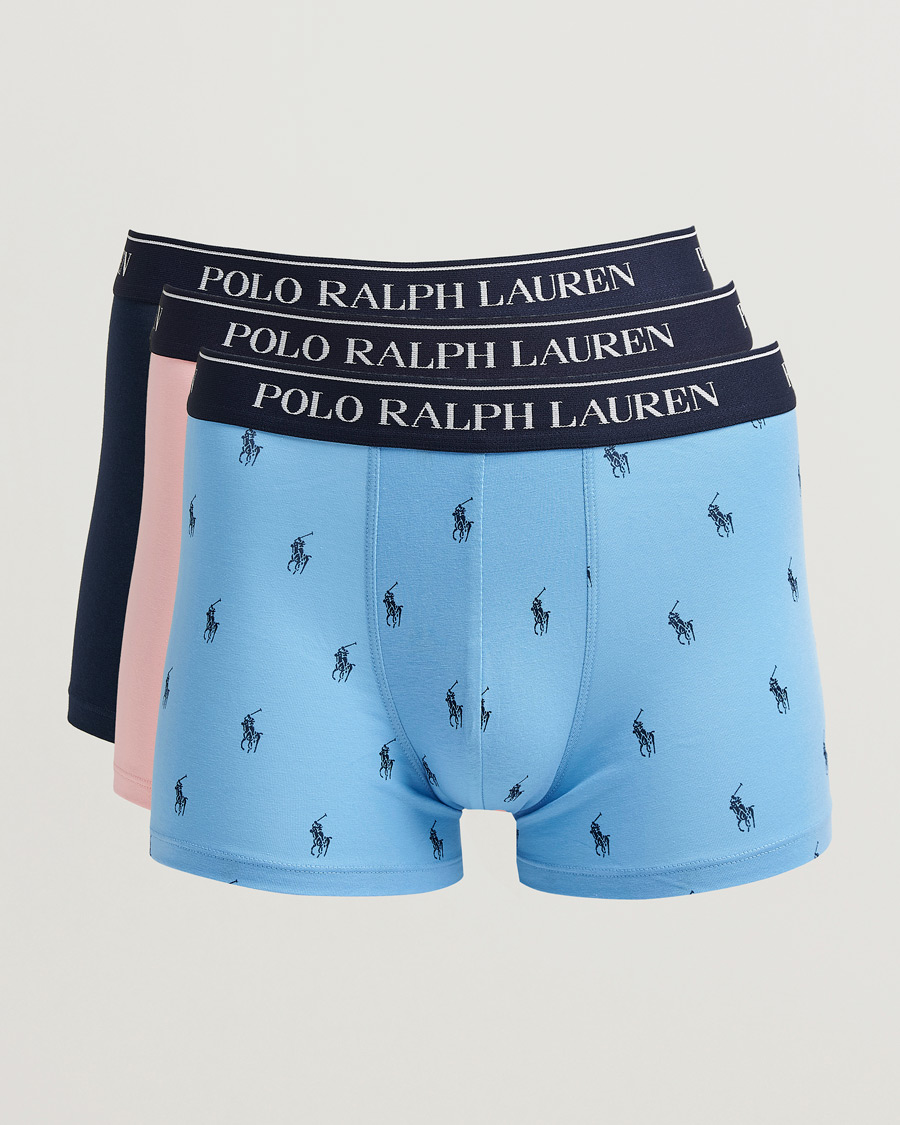 Herr | Underkläder | Polo Ralph Lauren | 3-Pack Trunk Navy/Pink/Blue