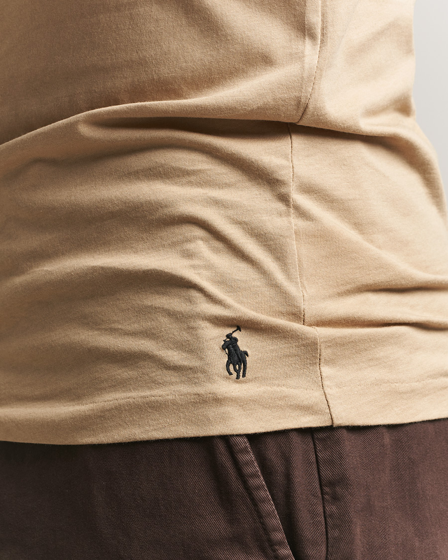 Herr | T-Shirts | Polo Ralph Lauren | 3-Pack Crew Neck T-Shirt Island/Khaki/Navy