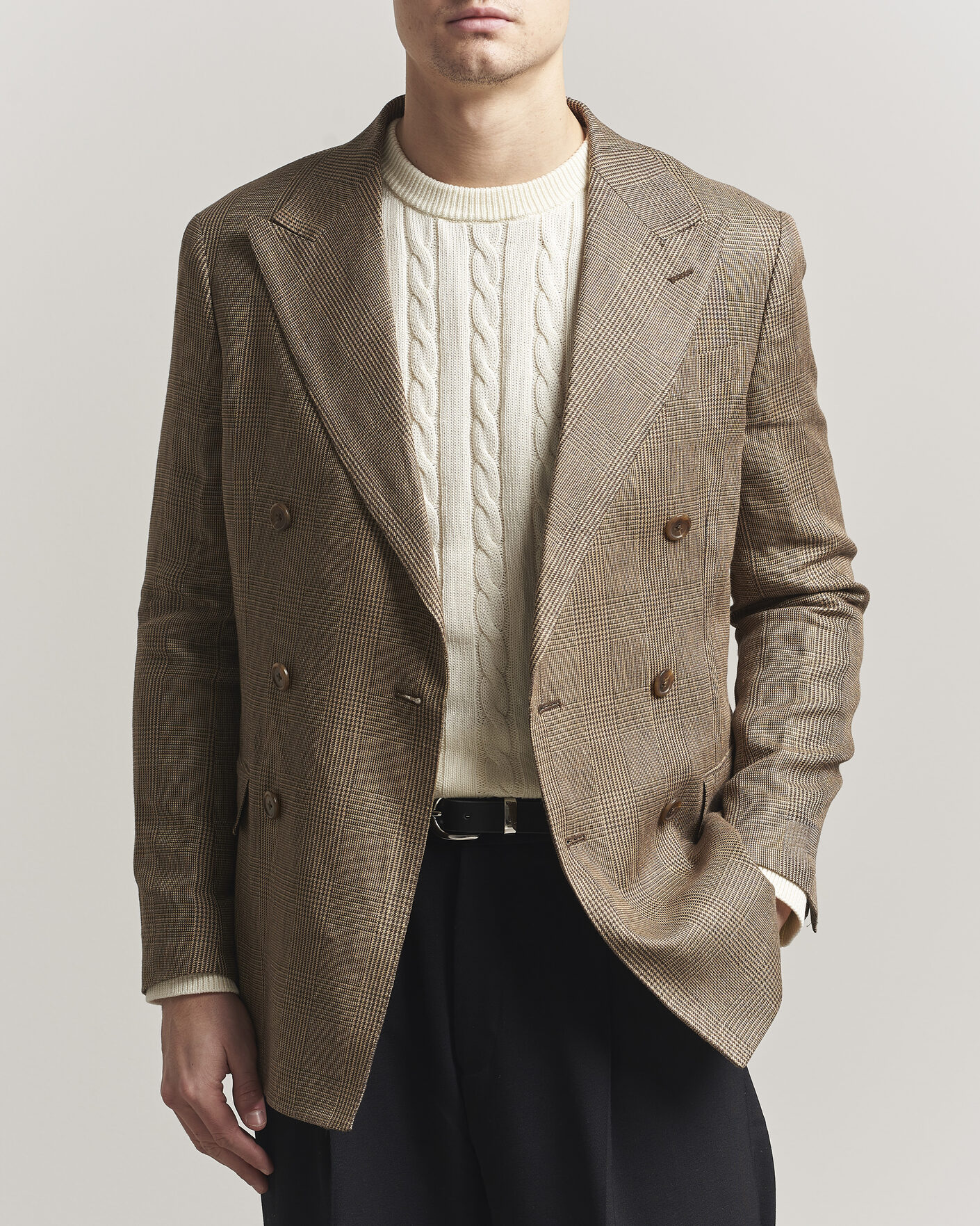 Herr | Kavajer | Polo Ralph Lauren | Mini Glenplaid DB Blazer Sage Multi