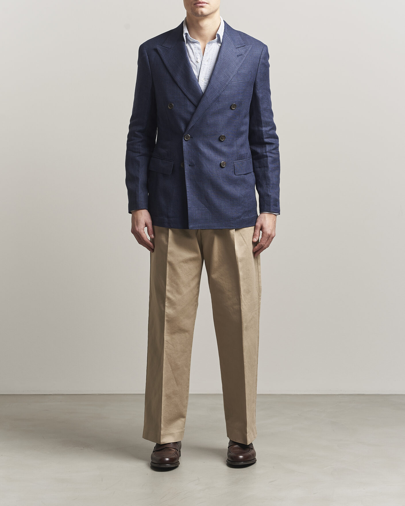 Herr | Kavajer | Polo Ralph Lauren | Mini Glenplaid DB Blazer Spring Navy