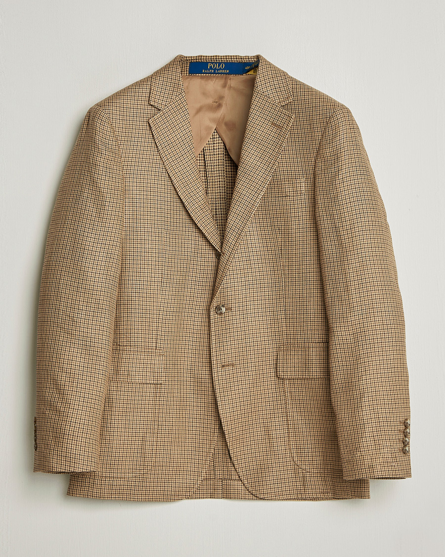 Herr | Kavajer | Polo Ralph Lauren | Mini Guncheck Blazer Camel Multi