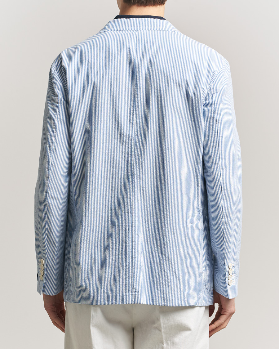 Herr | Kavajer | Polo Ralph Lauren | Seersucker Sportcoat Bright Blue/White