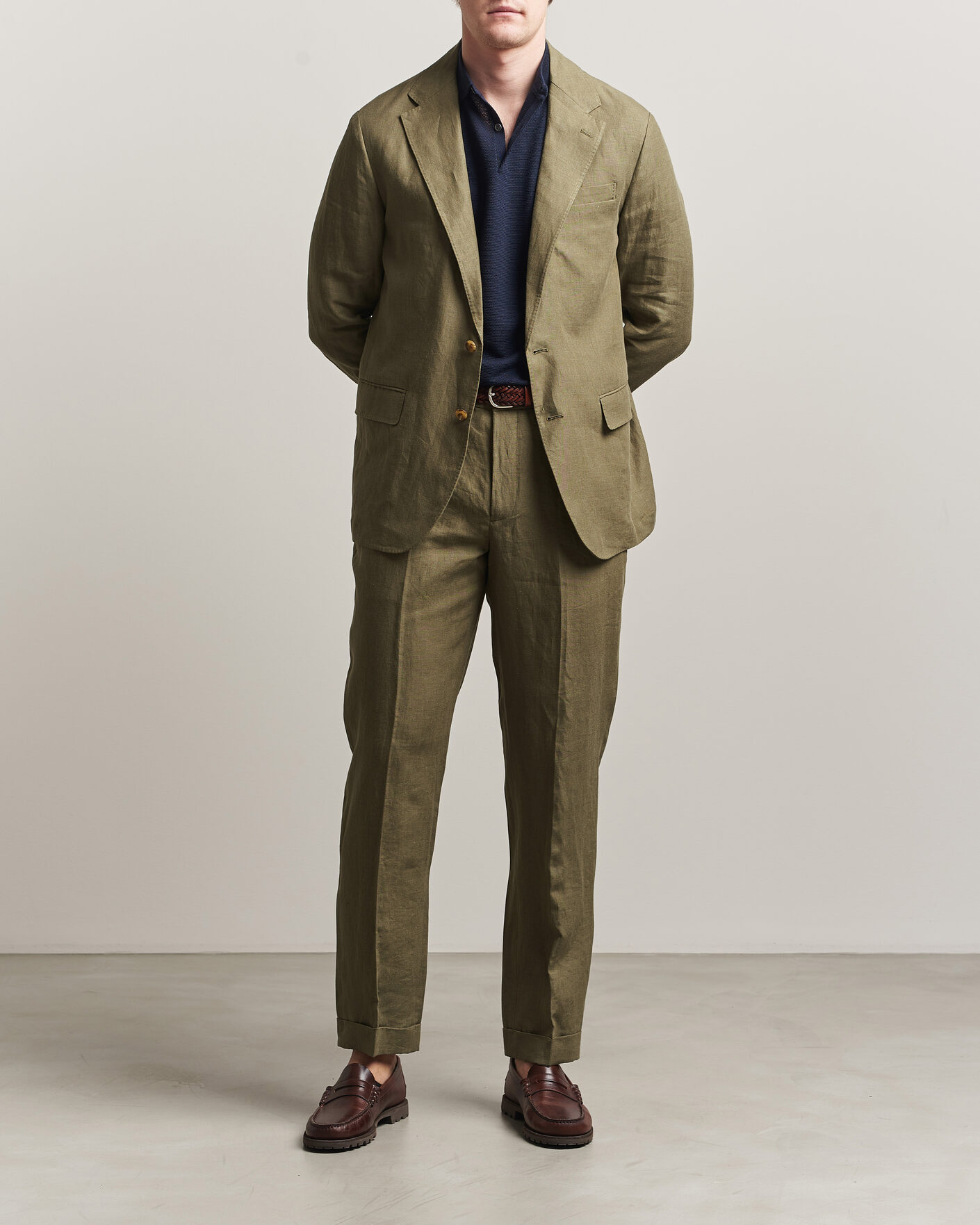Herr | Kavajer | Polo Ralph Lauren | Linen Sportcoat Basic Olive