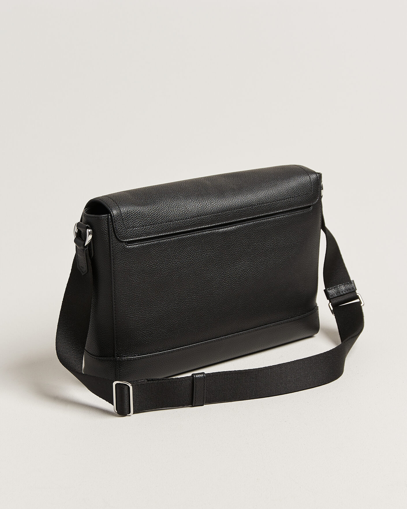 Herr | Väskor | Polo Ralph Lauren | Pebble Leather Messenger Bag Black