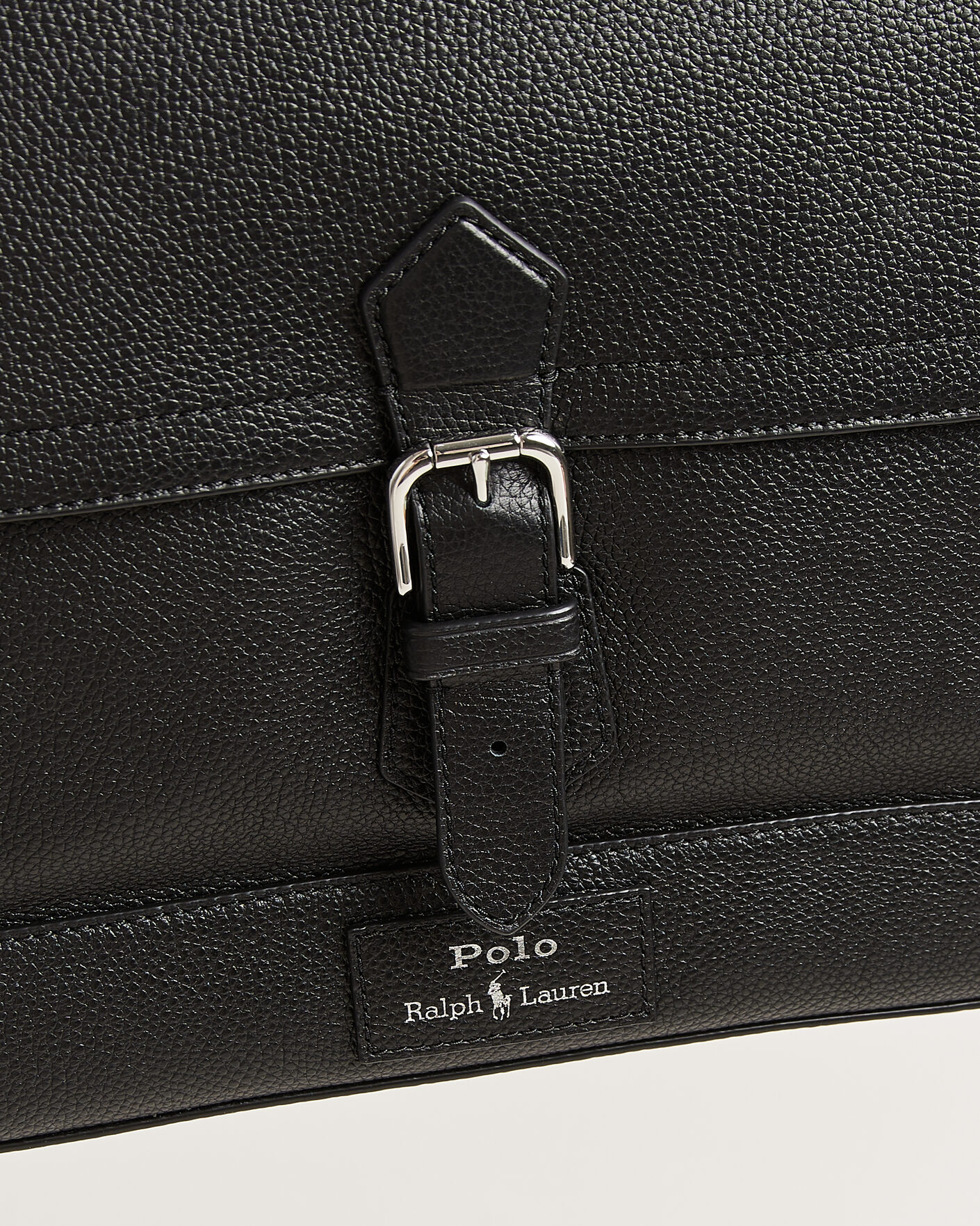 Herr | Väskor | Polo Ralph Lauren | Pebble Leather Messenger Bag Black