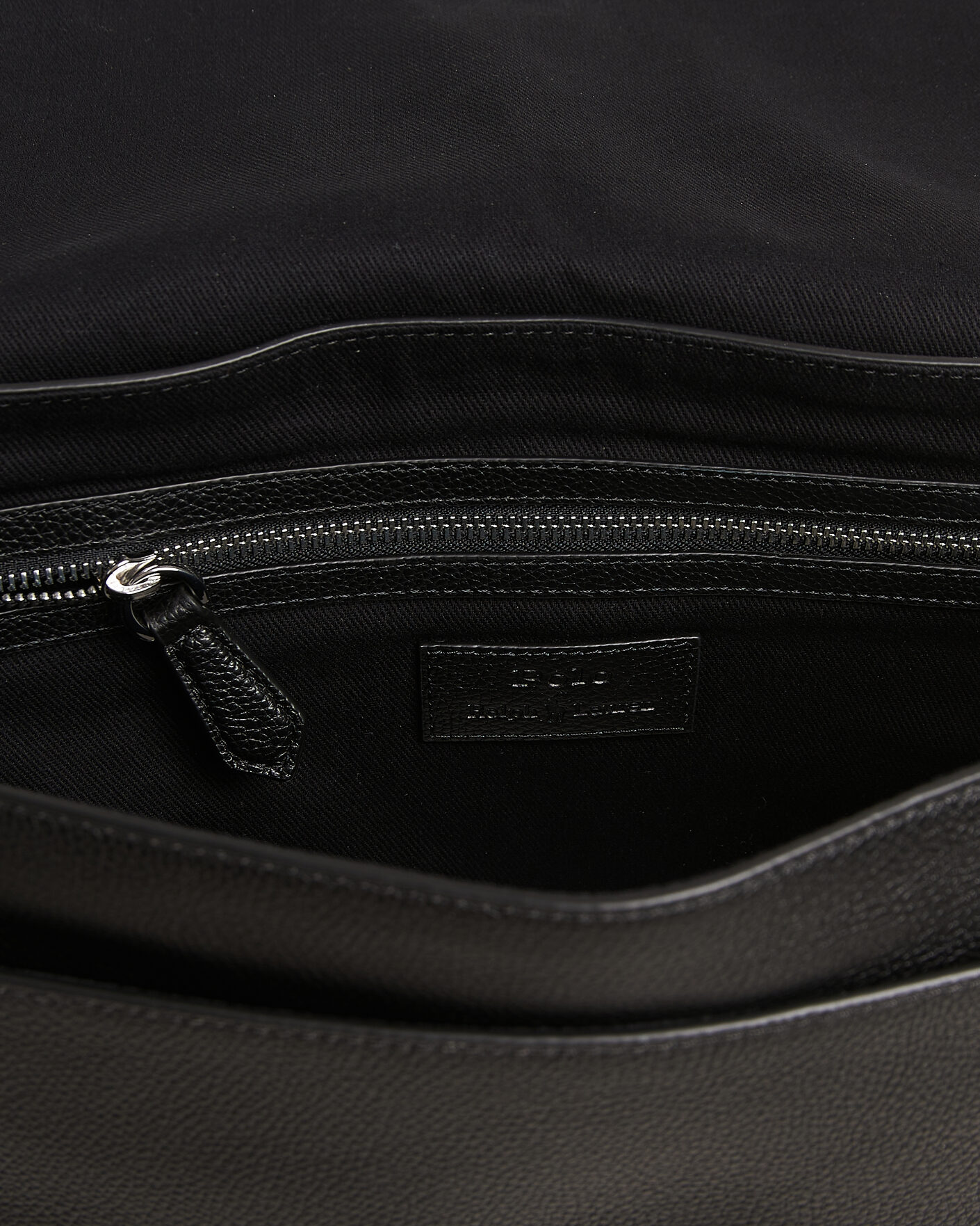 Herr | Väskor | Polo Ralph Lauren | Pebble Leather Messenger Bag Black