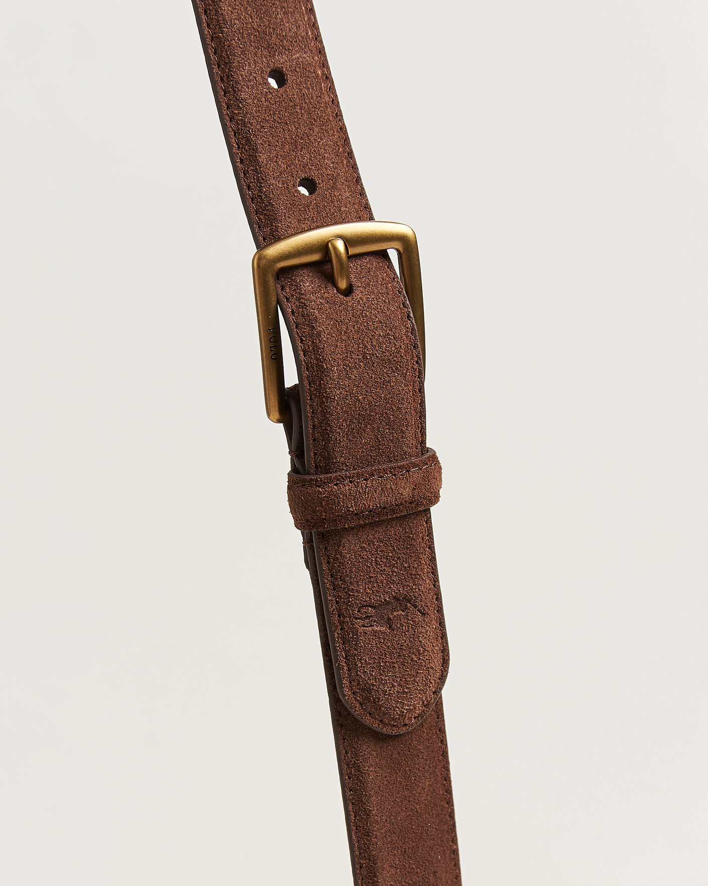 Herr | Bälten | Polo Ralph Lauren | Suede Belt Dark Brown