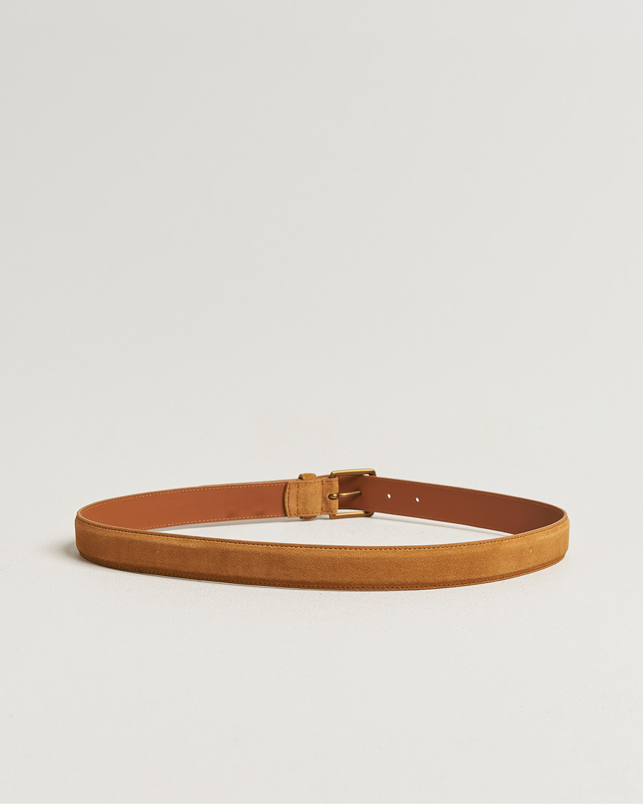 Herr | Bälten | Polo Ralph Lauren | Suede Belt Tan