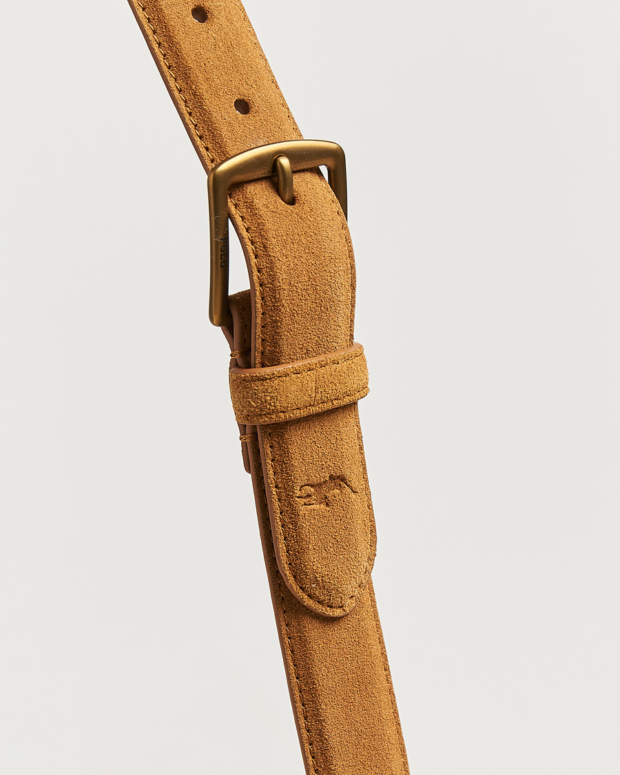 Herr | Bälten | Polo Ralph Lauren | Suede Belt Tan