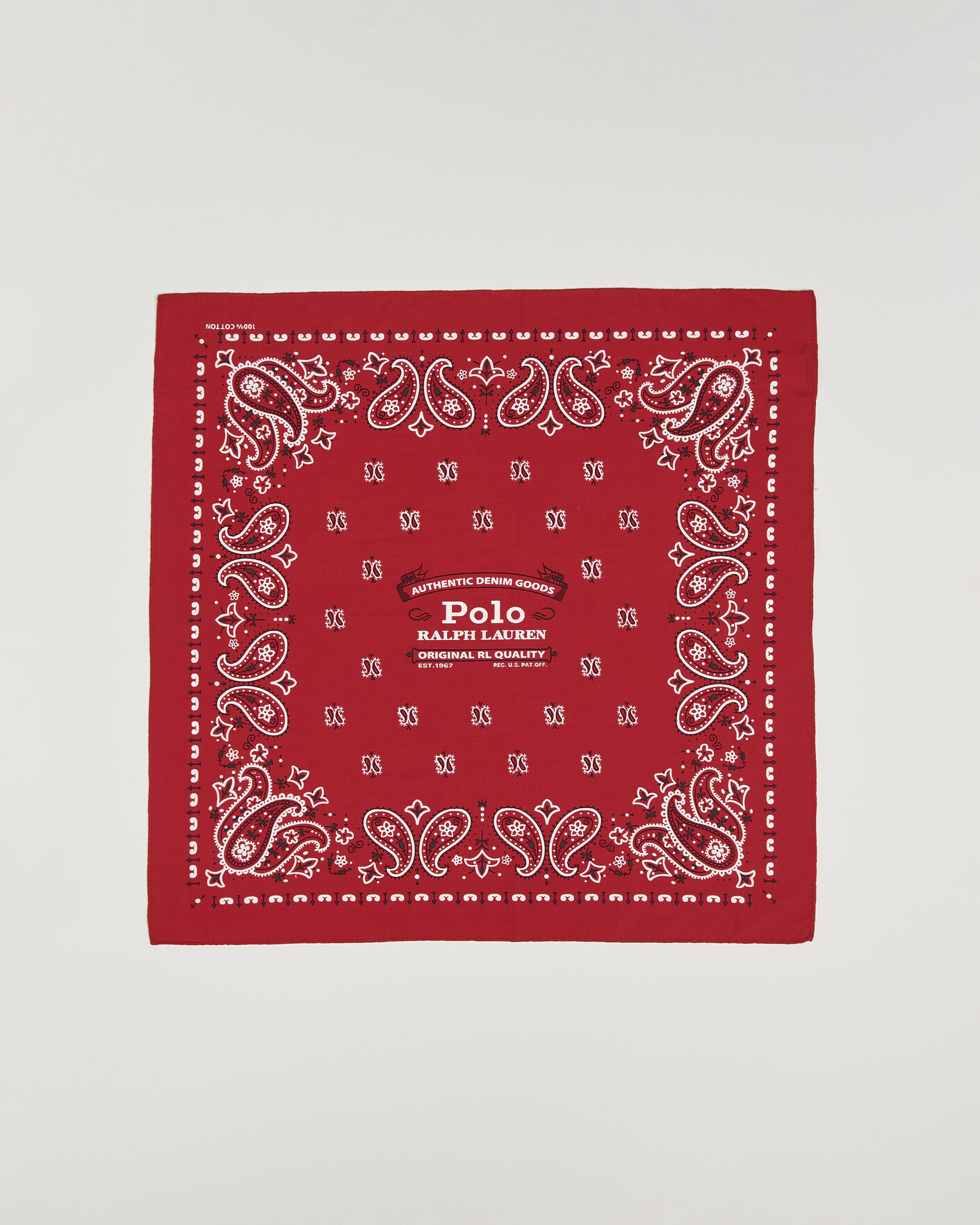 Herr | Scarves | Polo Ralph Lauren | Cotton Printed Bandana Red/White