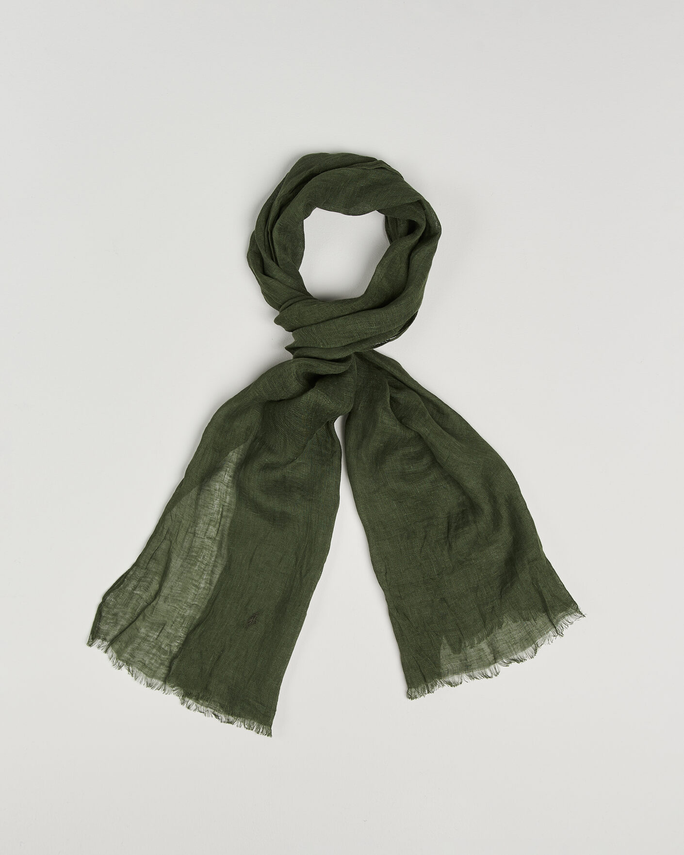Herr | Polo Ralph Lauren Linen Scarf Supply Olive | Polo Ralph Lauren | Linen Scarf Supply Olive