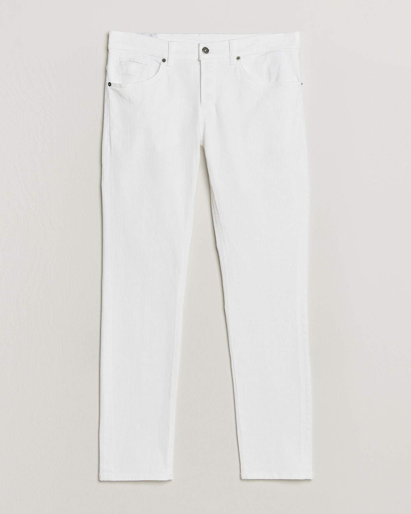 Herr | Byxor | Dondup | George Bullstretch 5-Pocket Pants White