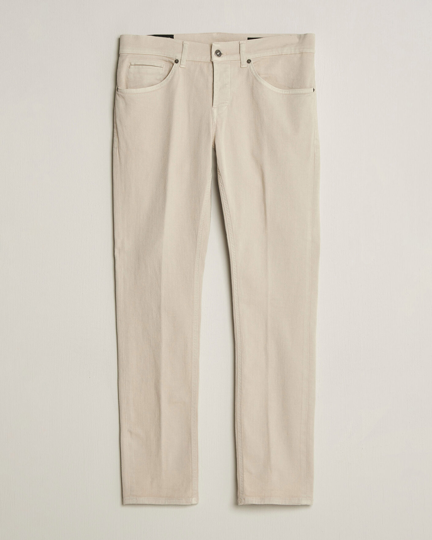 Herr | Byxor | Dondup | George Bullstretch 5-Pocket Pants Beige