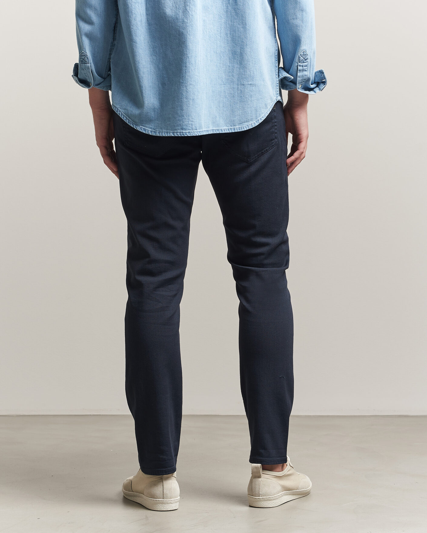Herr | Byxor | Dondup | George Bullstretch 5-Pocket Pants Navy