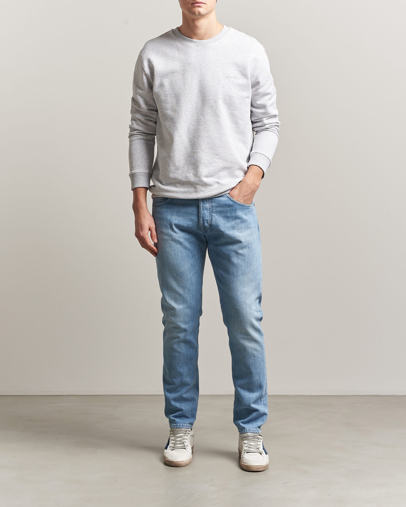 Herr | Byxor | Dondup | Icon Regular Fit Jeans Light Blue