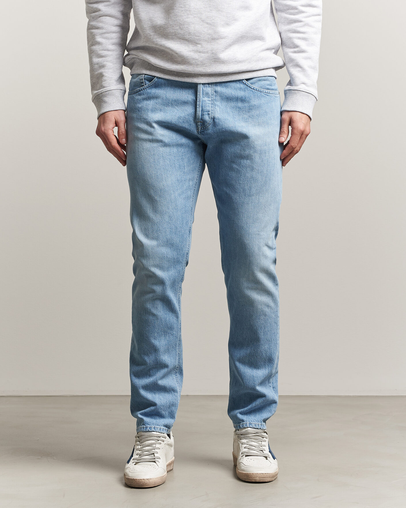 Herr | Byxor | Dondup | Icon Regular Fit Jeans Light Blue