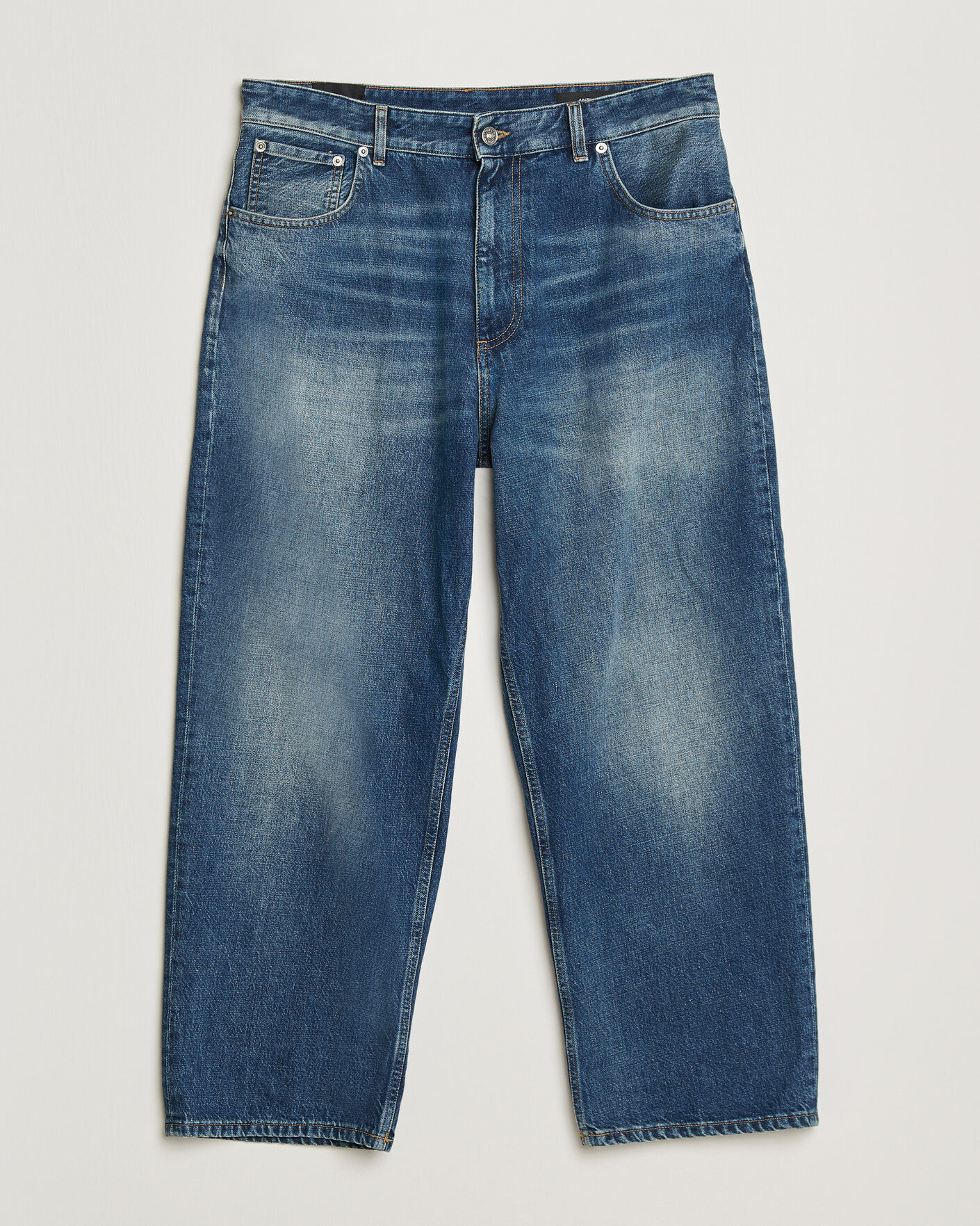 Herr | Skjortor | Dondup | Anthony Loose Fit Jeans Medium Blue