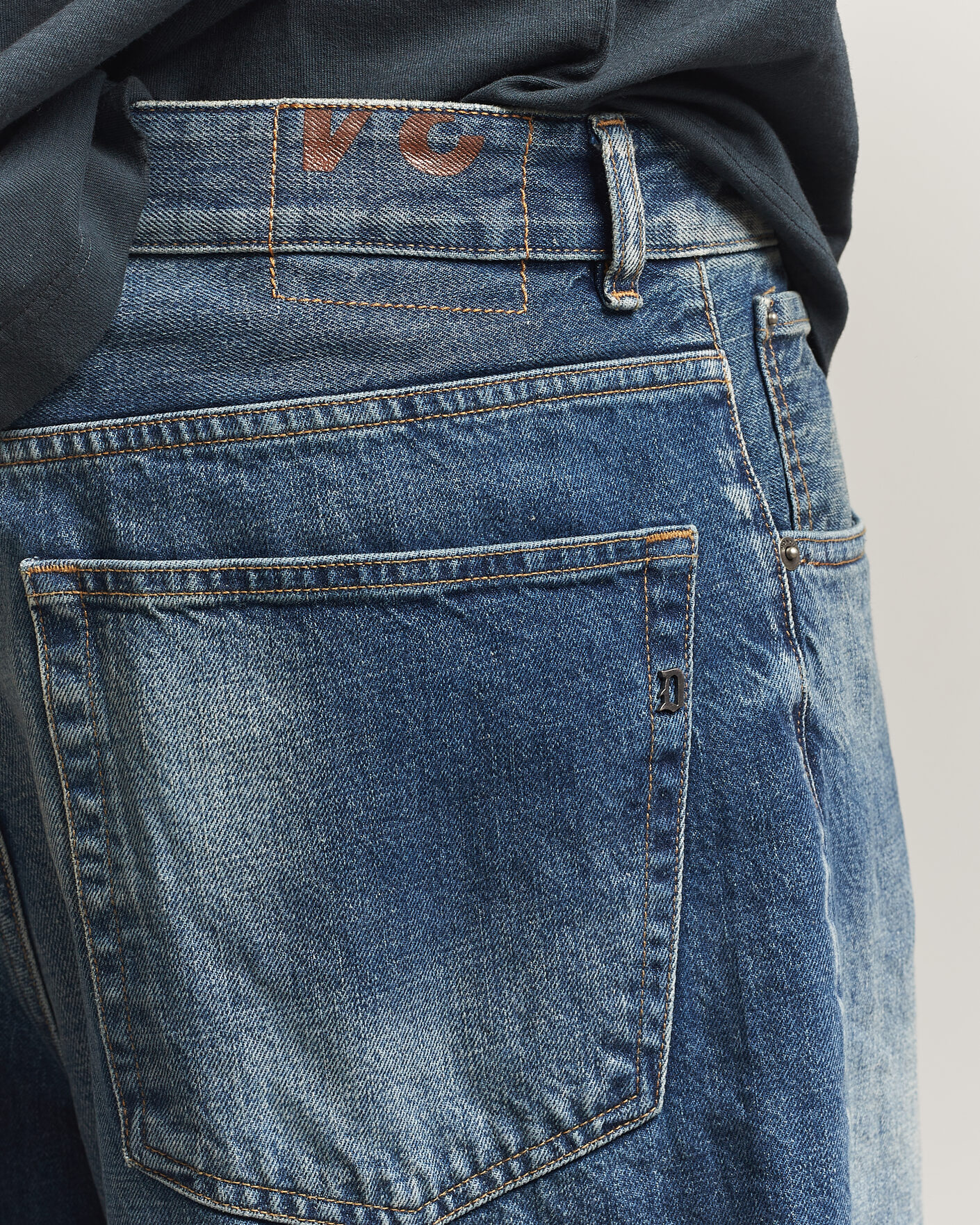 Herr | Skjortor | Dondup | Anthony Loose Fit Jeans Medium Blue