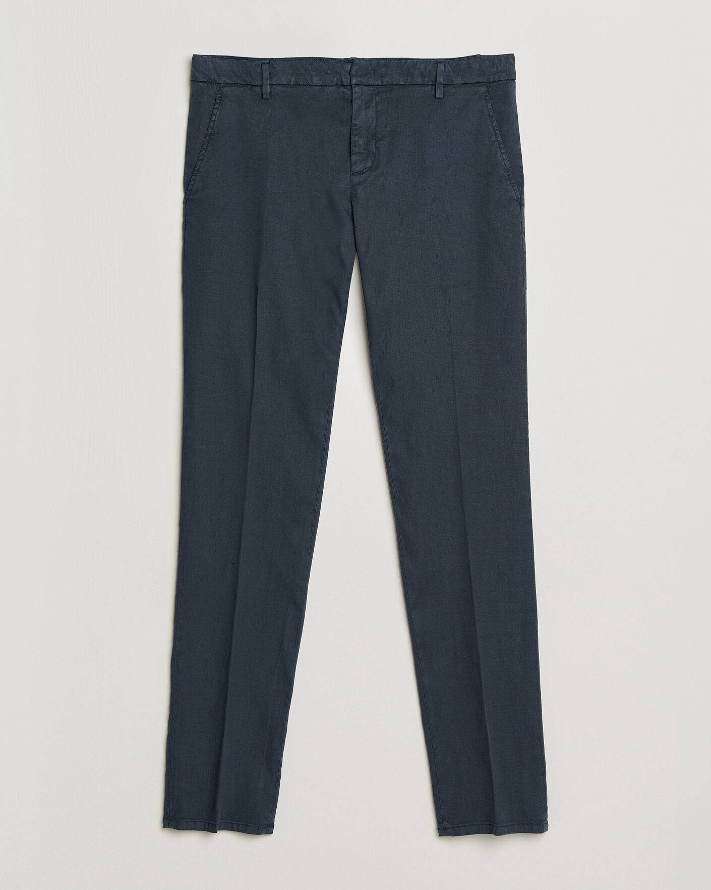 Herr | Byxor | Dondup | Spiritisimo Linen Stretch Chinos Navy