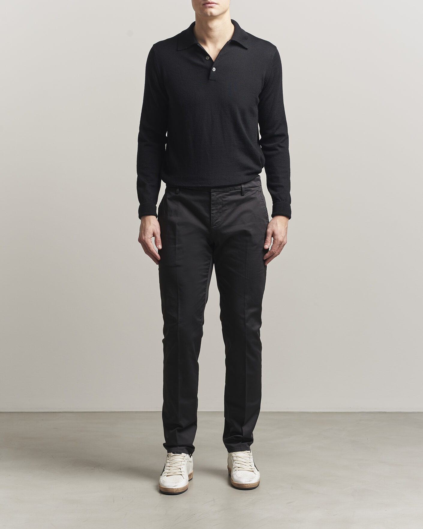 Herr | Byxor | Dondup | Spiritisimo Cotton Chinos Black