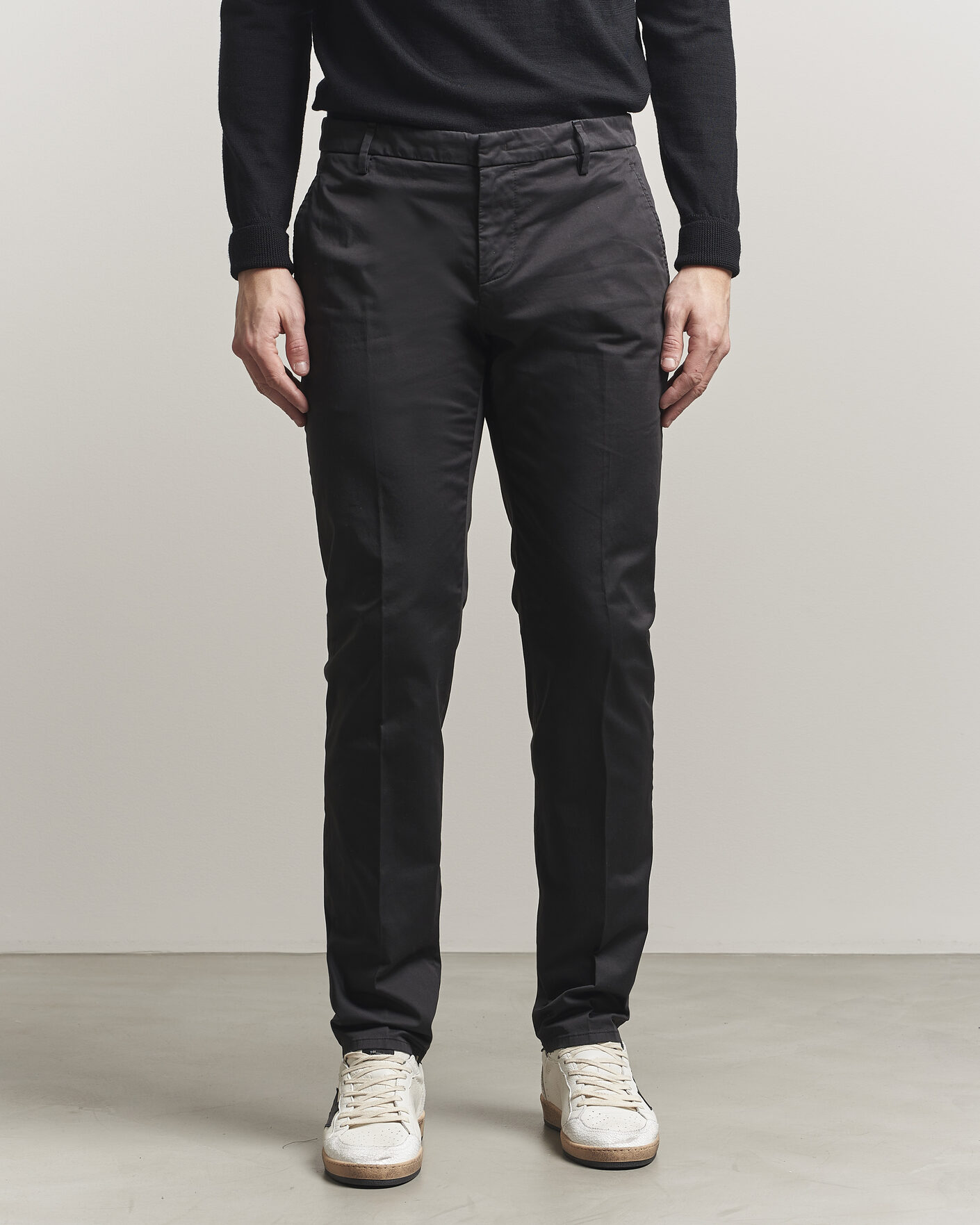Herr | Byxor | Dondup | Spiritisimo Cotton Chinos Black