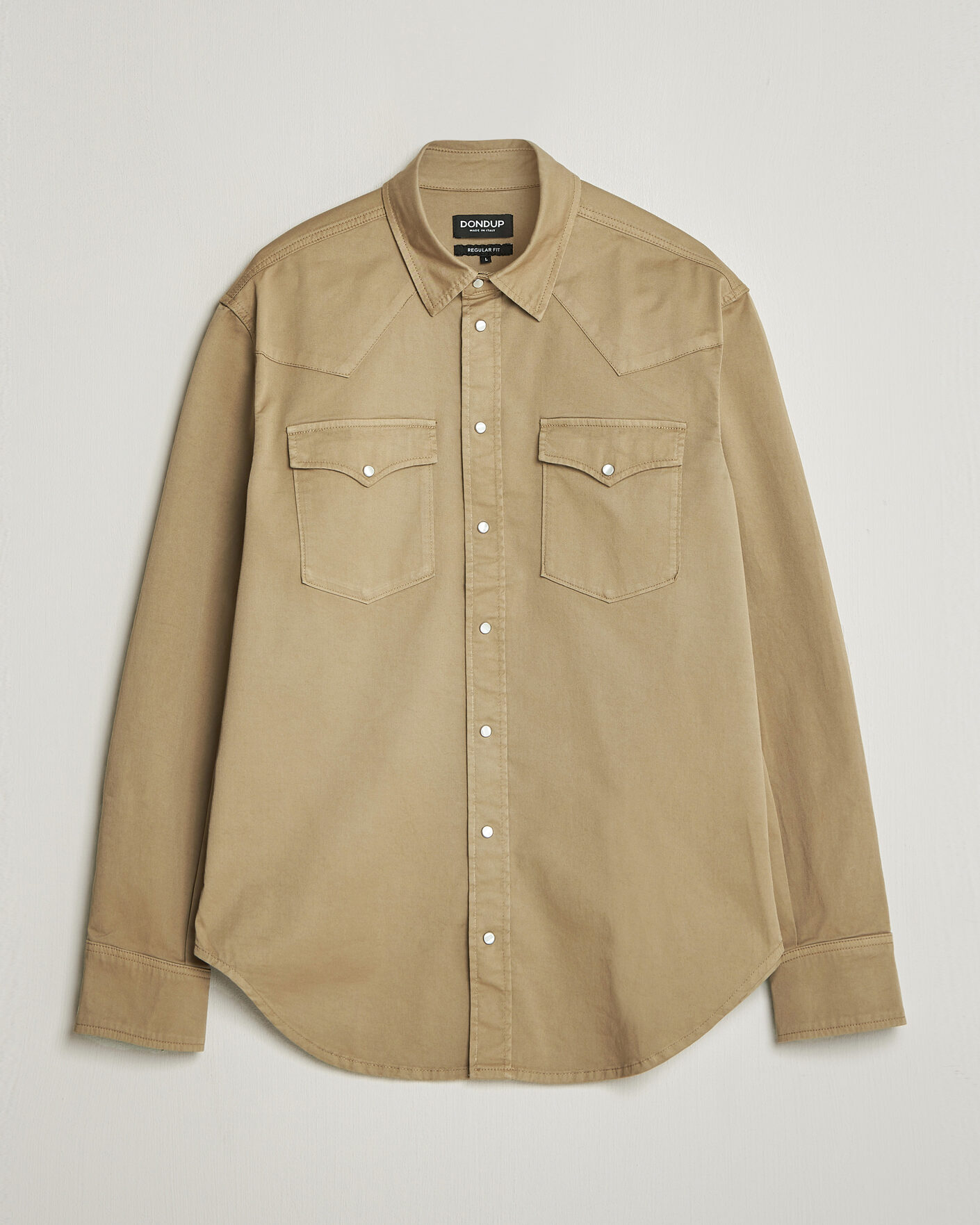 Herr | Skjortor | Dondup | Regular Fit Shirt Beige