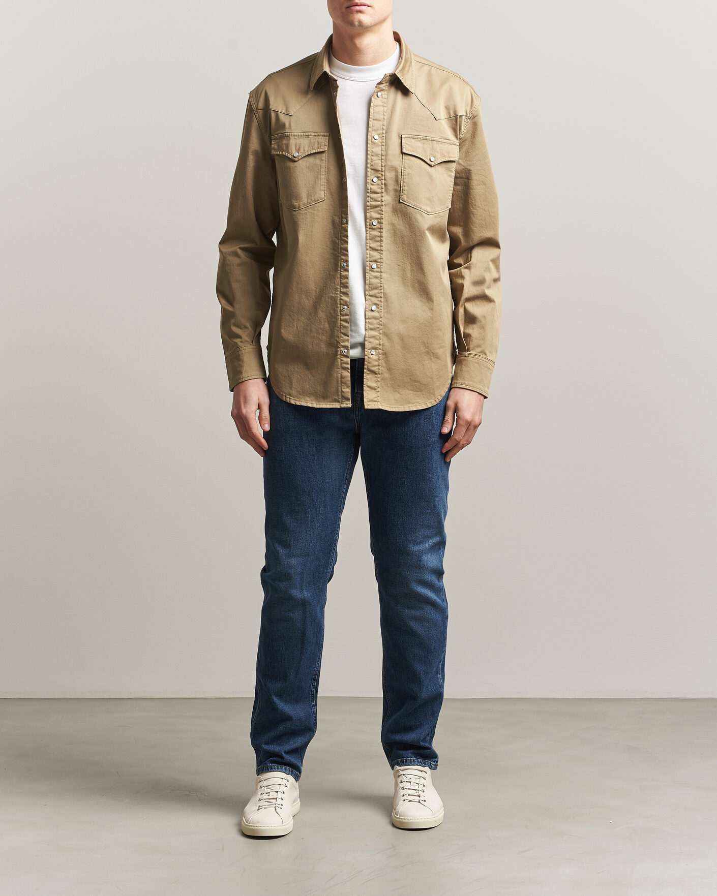 Herr | Skjortor | Dondup | Regular Fit Shirt Beige