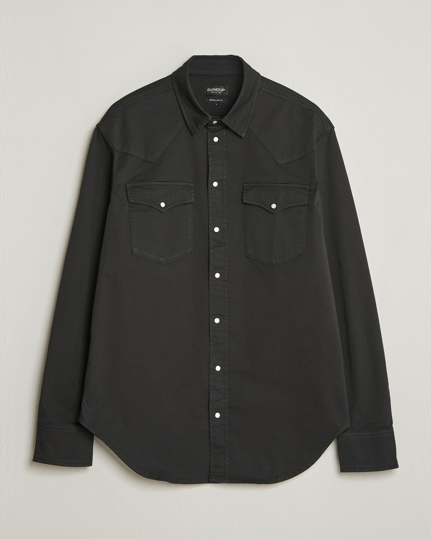 Herr | Skjortor | Dondup | Regular Fit Shirt Washed Black