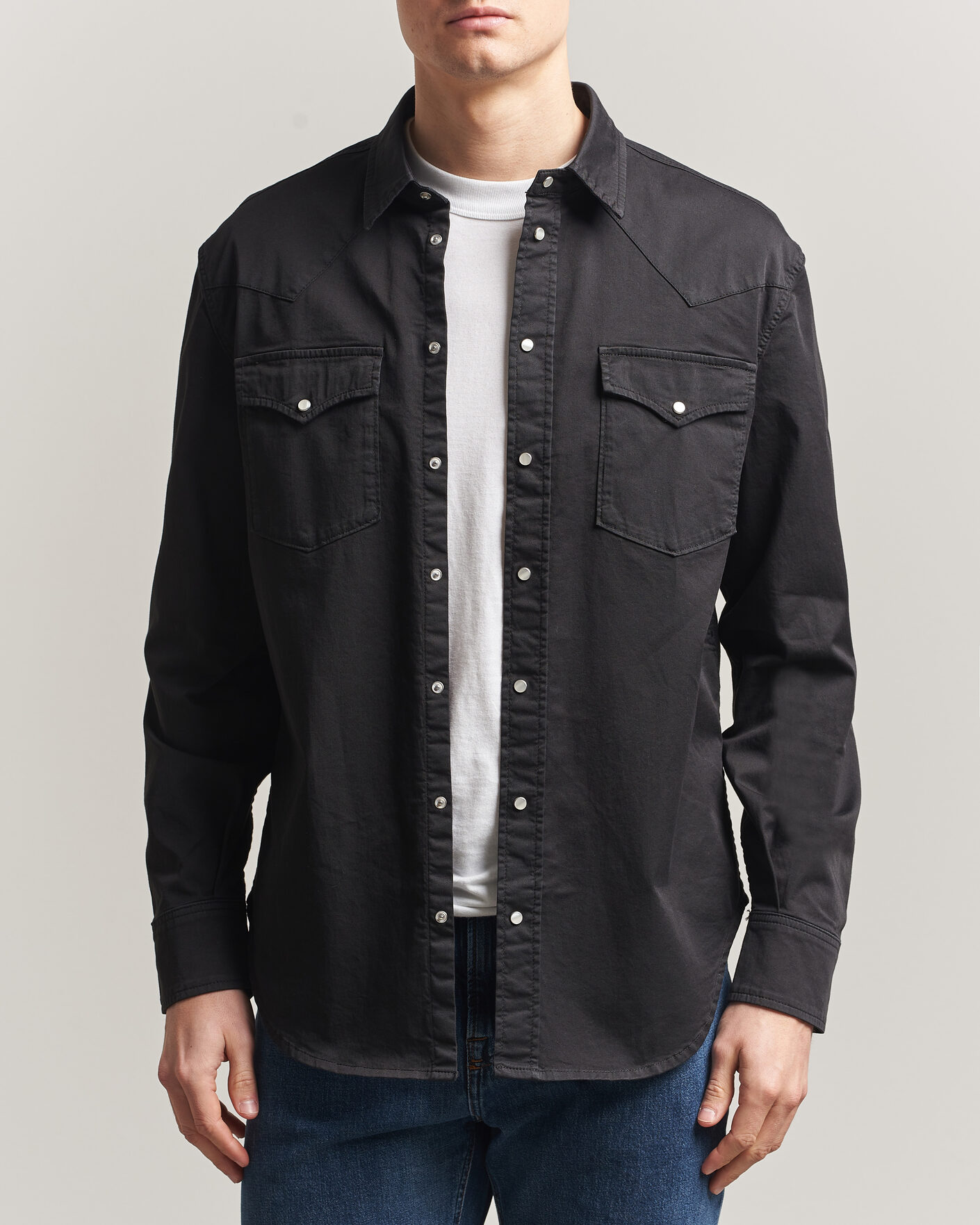 Herr | Skjortor | Dondup | Regular Fit Shirt Washed Black