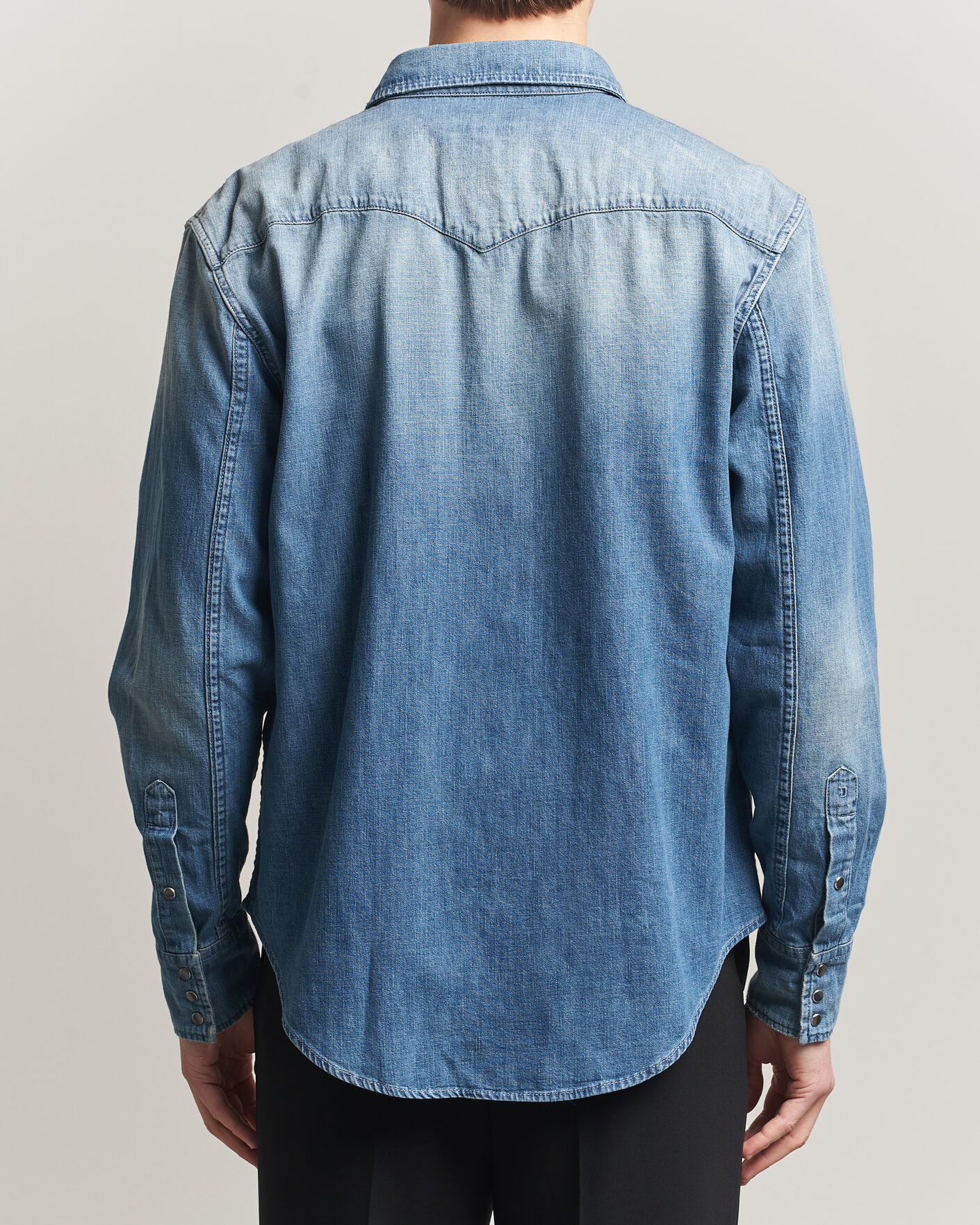 Herr | Skjortor | Dondup | Regular Fit Denim Shirt Medium Blue