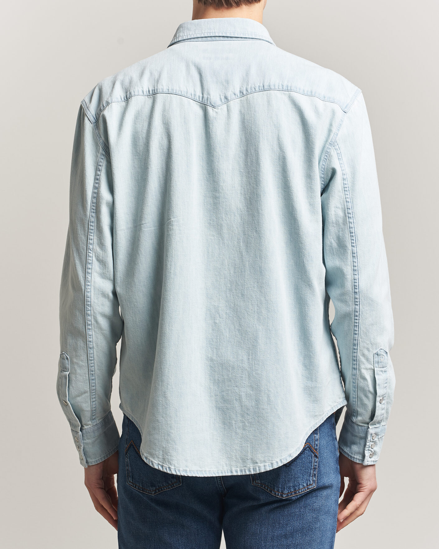 Herr | Skjortor | Dondup | Regular Fit Denim Shirt Light Blue