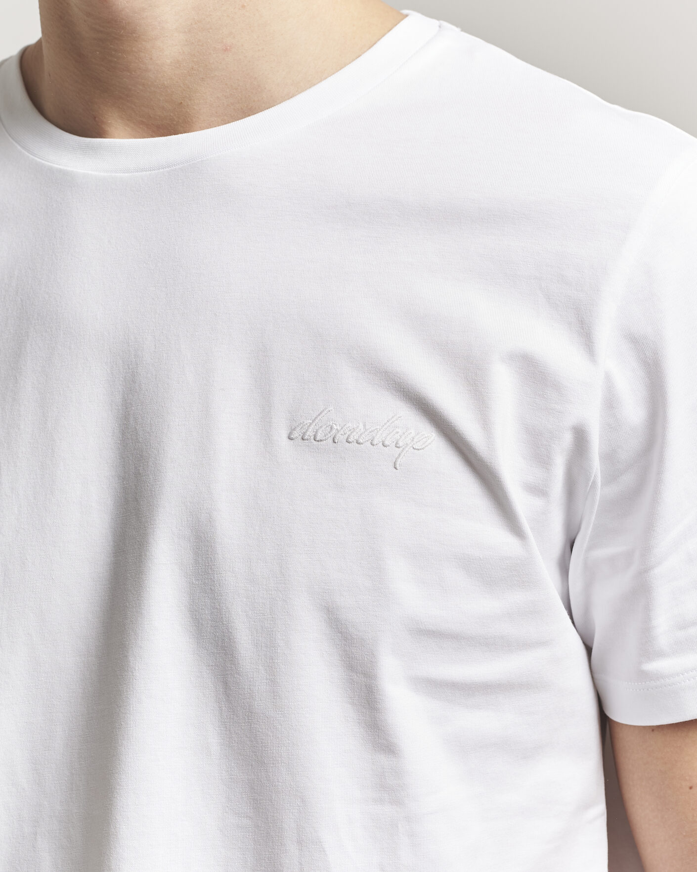 Herr | T-Shirts | Dondup | Logo Crew Neck T-Shirt White