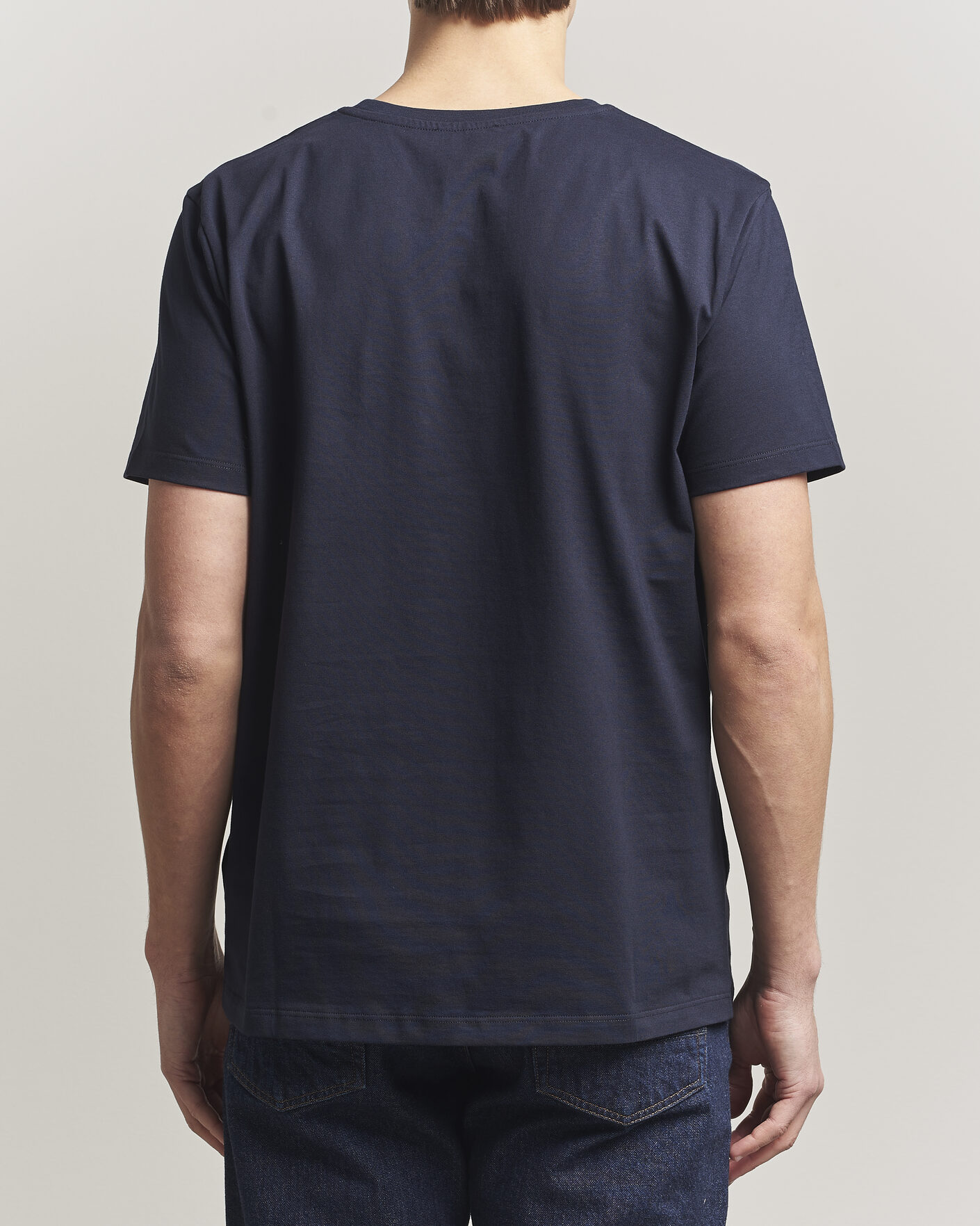 Herr | T-Shirts | Dondup | Logo Crew Neck T-Shirt Navy