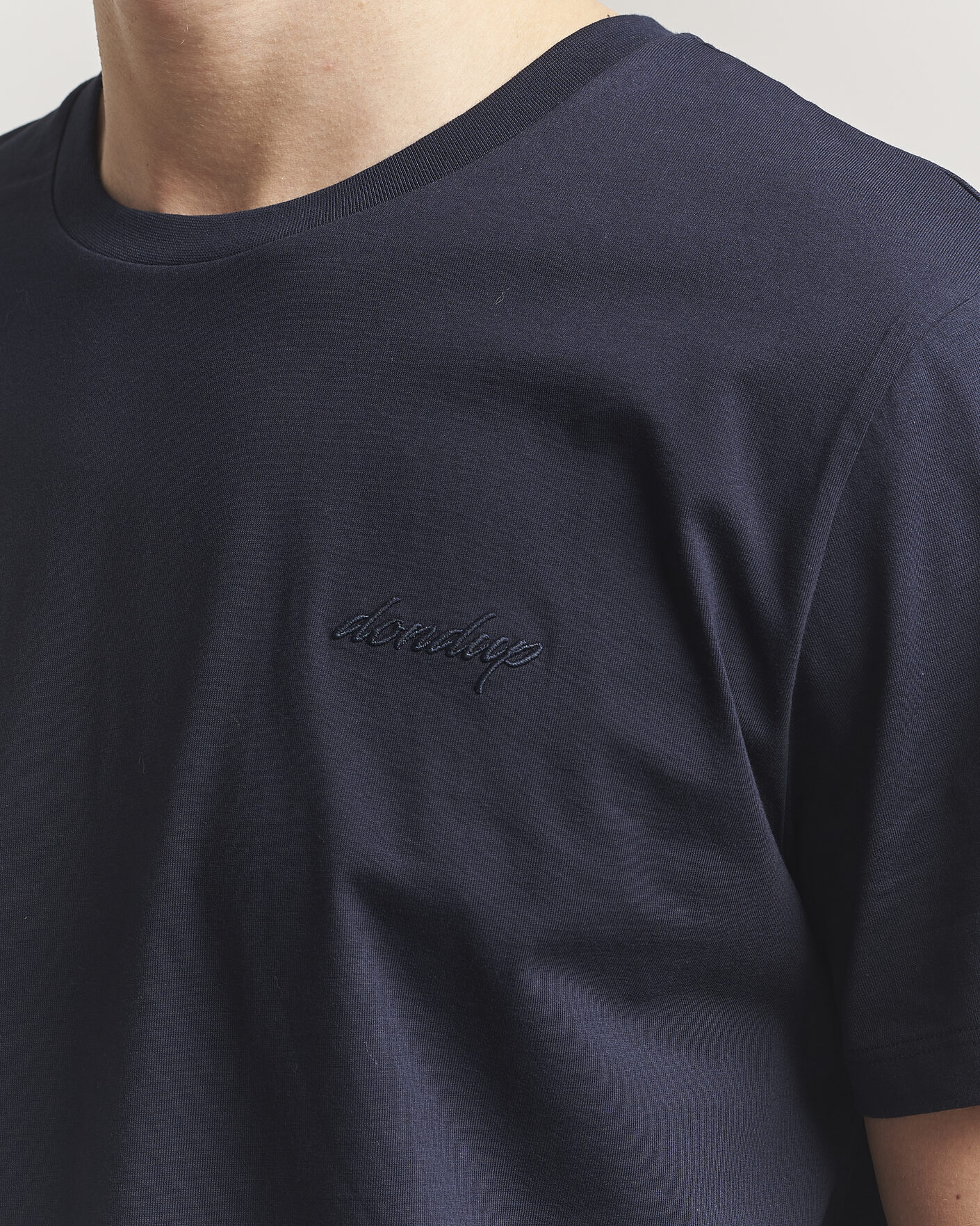 Herr | T-Shirts | Dondup | Logo Crew Neck T-Shirt Navy