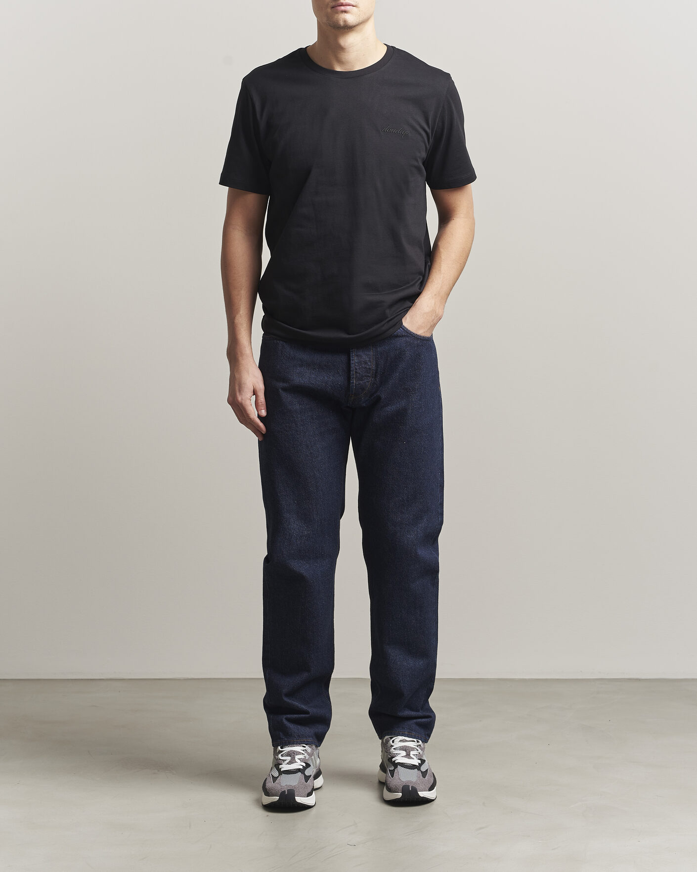 Herr | T-Shirts | Dondup | Logo Crew Neck T-Shirt Black