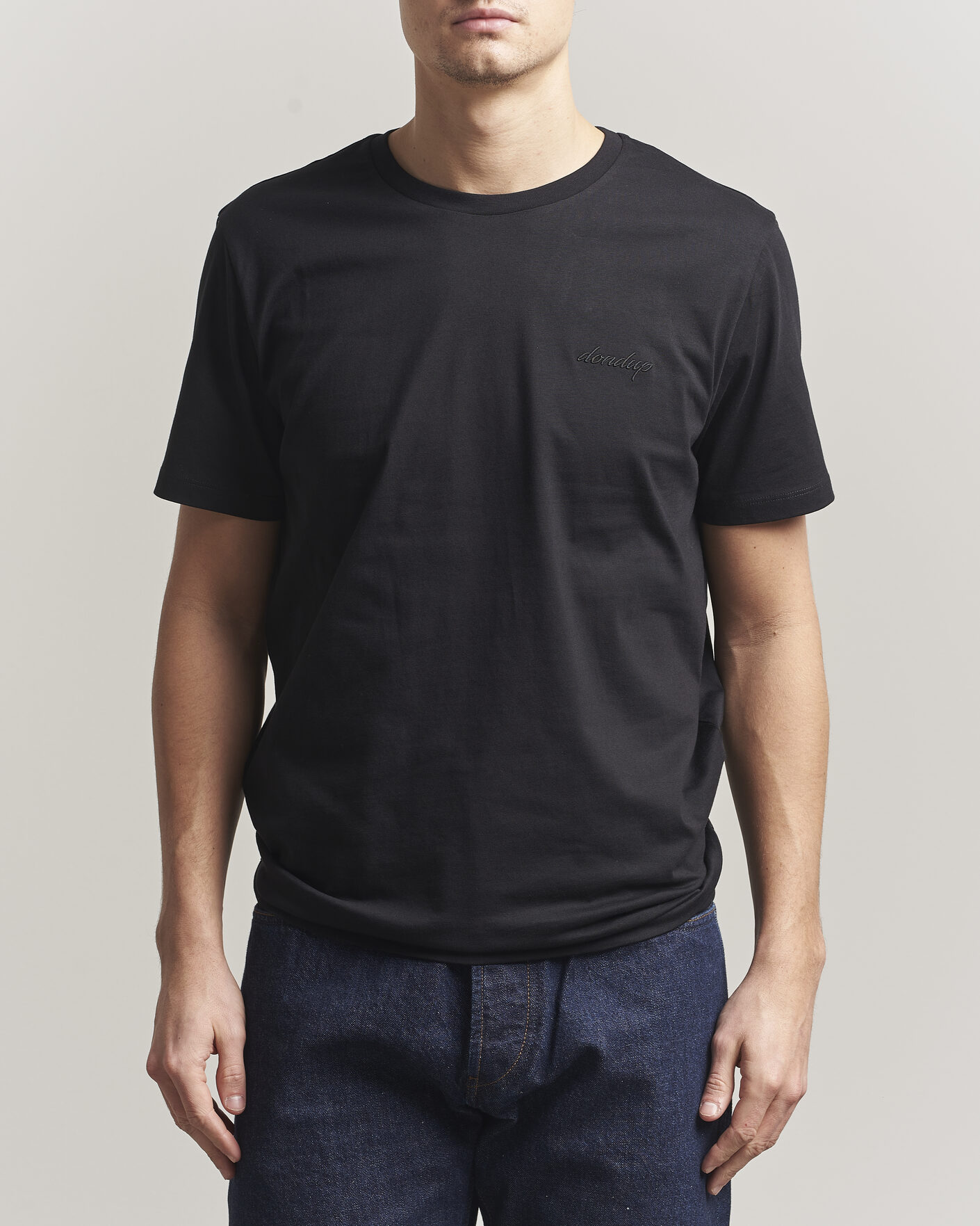 Herr | T-Shirts | Dondup | Logo Crew Neck T-Shirt Black