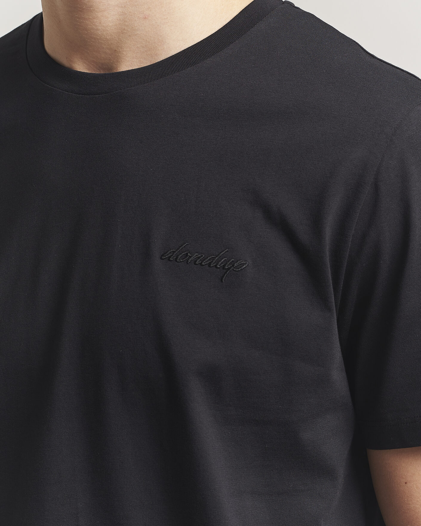 Herr | T-Shirts | Dondup | Logo Crew Neck T-Shirt Black