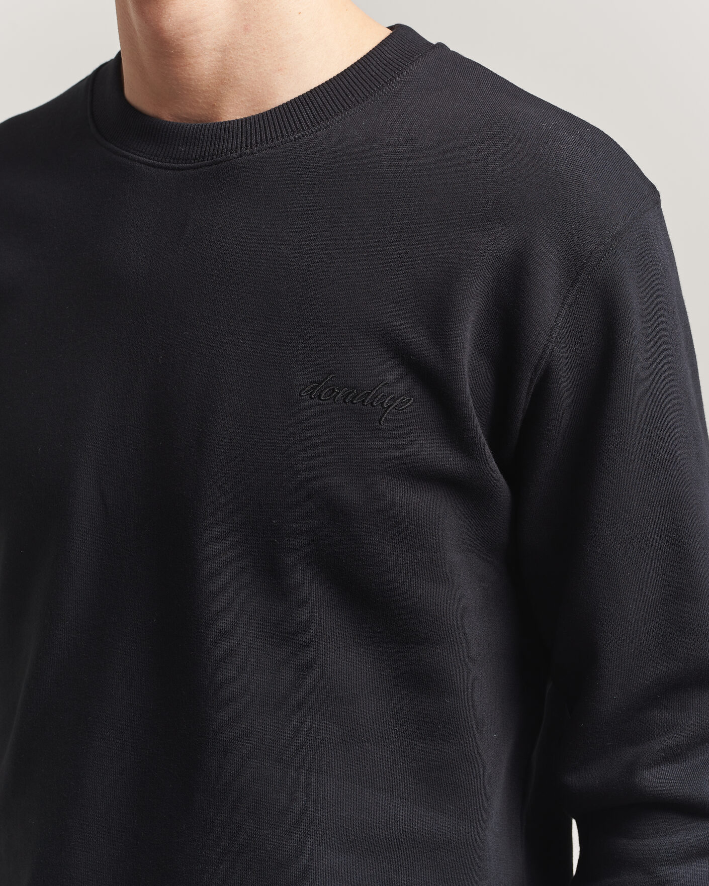 Herr | Tröjor | Dondup | Logo Crew Neck Sweatshirt Black