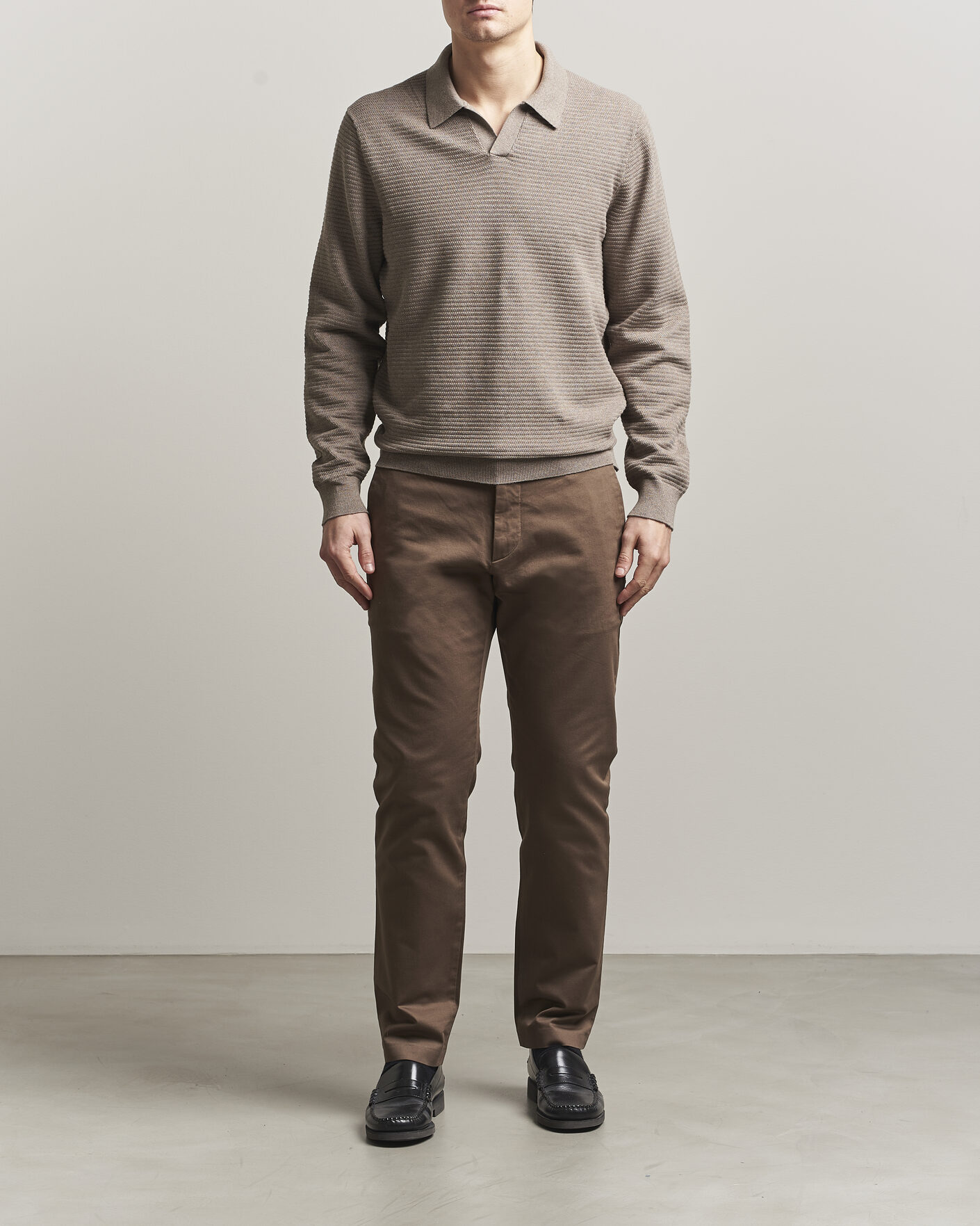 Herr | Byxor | NN07 | Theo Regular Fit Stretch Chinos Mable Husk