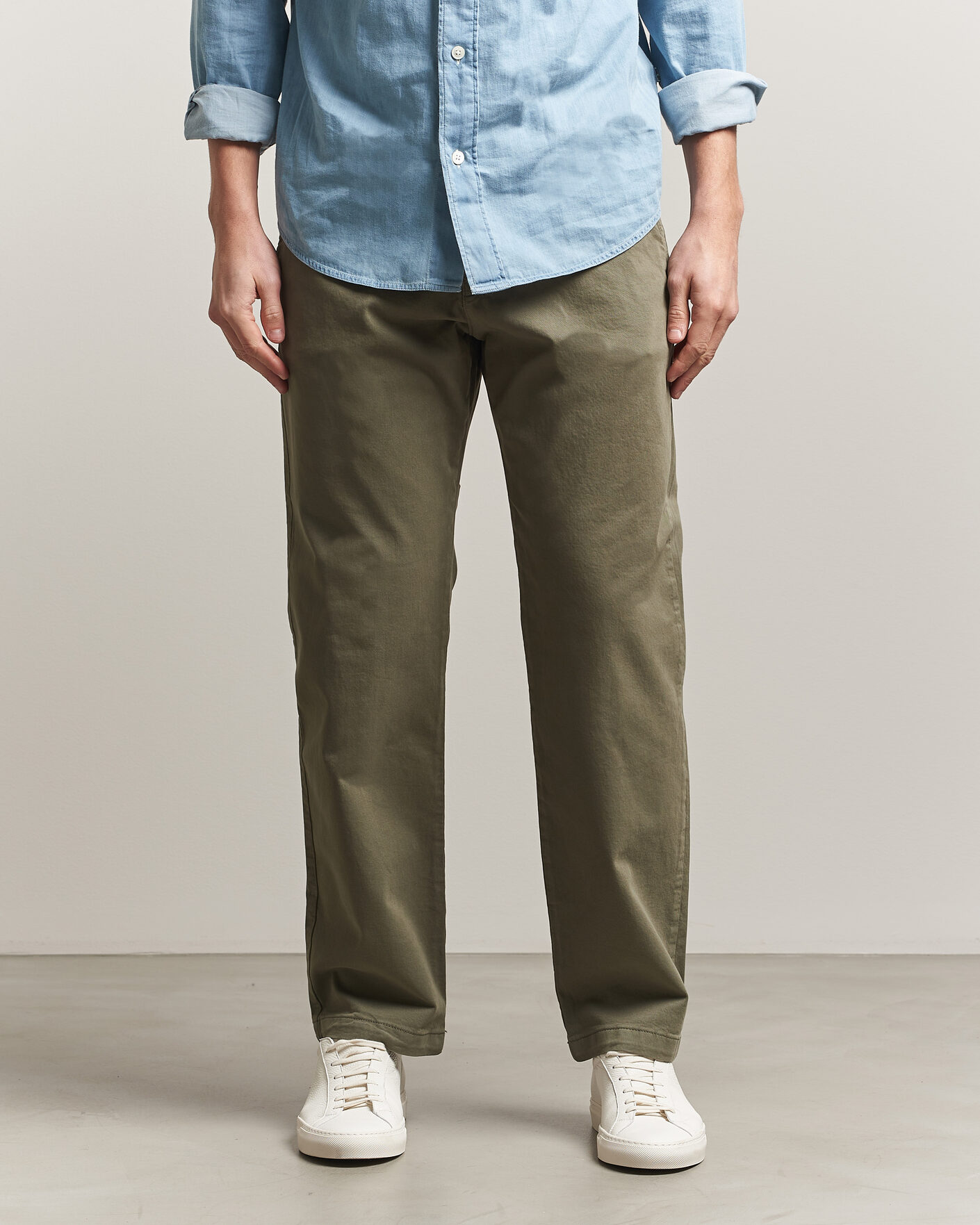 Herr | Byxor | NN07 | Aden Regular Fit Chinos Capers Green