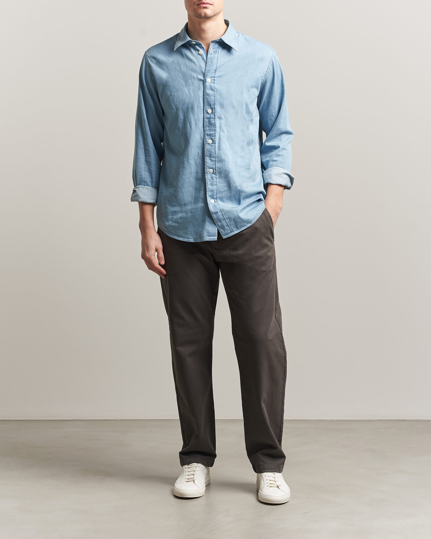 Herr | Byxor | NN07 | Aden Regular Fit Chinos Dark Army