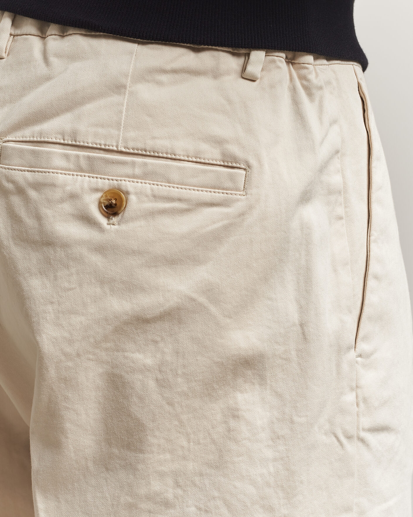 Herr | Byxor | NN07 | Kay Cotton Pleated Trousers Ivory